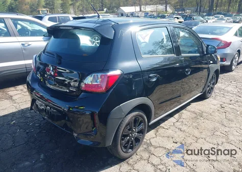 2024 Mitsubishi Mirage Black Edition from USA, damaged, VIN ML32AWHJ5RH003760